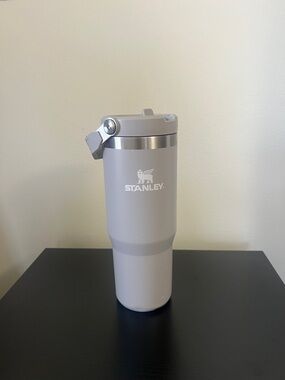 Stanley Light Gray Travel Tumbler with Flip Lid